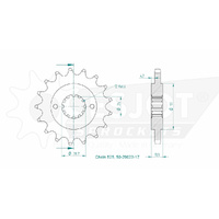 Esjot Front Sprocket 17T 50-29023-17