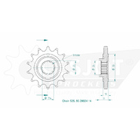 Esjot Front Sprocket 14T 50-29024-14