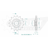 Esjot Front Sprocket 15T for Kawasaki ZZ-R 600 2005-2008