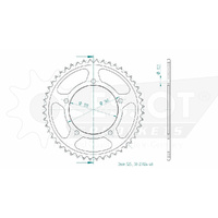 Esjot Rear Sprocket 48T for Triumph 650 Daytona 2005