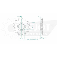 Esjot Front Sprocket 15T 50-29028-15