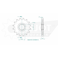Esjot Front Sprocket 16T for Yamaha MT7 HO ABS 2014-2024