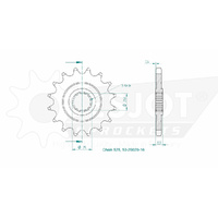 Esjot Front Sprocket 16T for Kawasaki ZX-9R Ninja  2002-2003