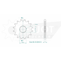 Esjot Front Sprocket 16T for Triumph 800 Bonneville 2001-2006