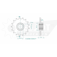 Esjot Front Sprocket 17T 50-29032-17