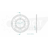 Esjot Rear Sprocket 44T for Yamaha MT-10 2016-2024