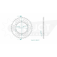 Esjot Rear Sprocket 37T for Triumph 675 Daytona 2006-2012
