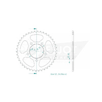 Esjot Rear Sprocket 42T for Benelli BN 600 GT 2014-2018