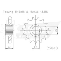 Esjot Front Sprocket 14T for Ducati Diavel V4 2023-2024