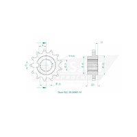 Esjot Front Sprocket 13T for Indian FTR 1200 2019-2022