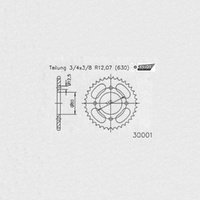 Esjot Front Sprocket 13T for Suzuki GSX 1100 E 1980-1986