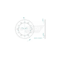 Esjot Rear Sprocket 39T for Honda NS 250 R  1986