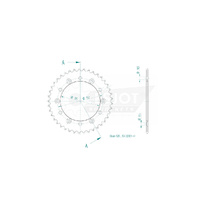 Esjot Rear Sprocket 41T for Yamaha YZ 125 1999-2025