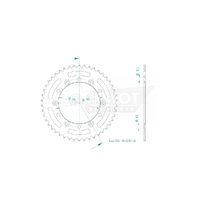 Esjot Rear Sprocket 46T for Honda XL 500 S 1979-1983