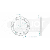 Esjot Rear Sprocket 40T for Yamaha MX 250 1974