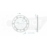Esjot Rear Sprocket 41T for Yamaha IT 425 1980