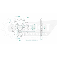 Esjot Front Sprocket 15T for Suzuki DR 500 R 1986-1988