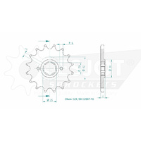 Esjot Front Sprocket 16T for Yamaha XT 600 Z Tenere 1983-1988