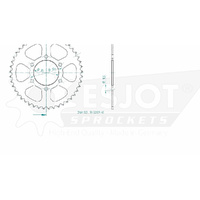 Esjot Rear Sprocket 45T for CF Moto 700 CL-X Adventure 2023-2024