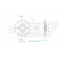 Esjot Front Sprocket 13T for Suzuki DR 500 S 1983