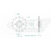 Esjot Front Sprocket 14T for Suzuki DR 500 S 1983