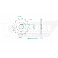 Esjot Front Sprocket 15T for Suzuki DR 500 S 1986-1988