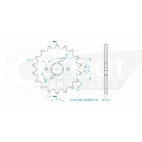 Esjot Front Sprocket 18T for Yamaha IT 490 1983-1984