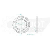 Esjot Rear Sprocket 38T for Honda XL 250 R  1982-1987