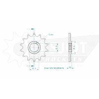 Esjot Front Sprocket 14T for Beta RR 450 2005-2014