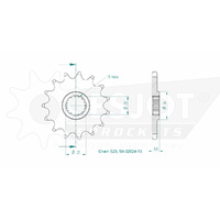 Esjot Front Sprocket 15T for KTM 125 MXC  1987