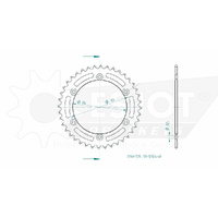 Esjot Rear Sprocket 40T for Kawasaki KLX 450 R 2018-2019