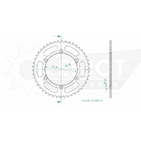 Esjot Rear Sprocket 46T for Kawasaki KX 250 R 2008