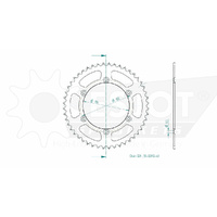 Esjot Rear Sprocket 48T for Kawasaki KLX 250 ES  1994-1997