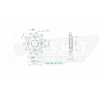 Esjot Front Sprocket 11T 50-32027-11