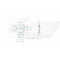Esjot Front Sprocket 14T for Honda CM 250 Custom 1983
