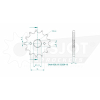 Esjot Front Sprocket 13T for Honda CR 450 R 1981