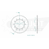 Esjot Rear Sprocket 40T for Kawasaki GPX 250 RII 1987