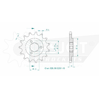 Esjot Front Sprocket 15T 50-32031-15