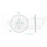Esjot Rear Sprocket 40T for Honda MBX 125 FE 1984-1986