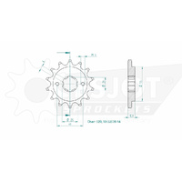Esjot Front Sprocket 14T 50-32036-14