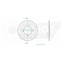 Esjot Rear Sprocket 37T for Suzuki GT 250 E X7 1979-1981