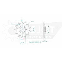 Esjot Front Sprocket 13T for Yamaha MT3 660cc 2006-2014