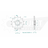 Esjot Front Sprocket 14T for Honda NX 650 Dominator 1989-2000