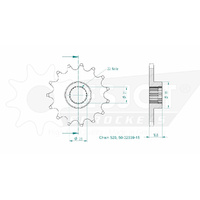 Esjot Front Sprocket 15T 50-32039-15