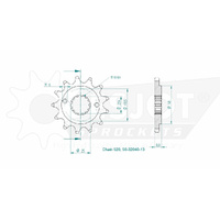 Esjot Front Sprocket 13T for Honda XR 650 R 2000-2007
