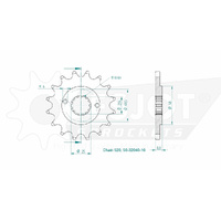 Esjot Front Sprocket 16T 50-32040-16