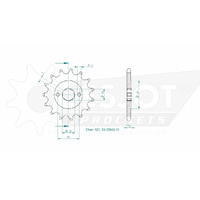 Esjot Front Sprocket 15T for Honda NSR 125 R 1991