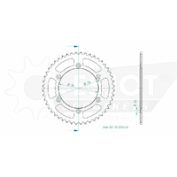 Esjot Rear Sprocket 48T for Husqvarna CR 250 1990-1994