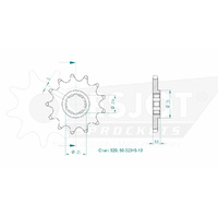 Esjot Front Sprocket 13T for Kawasaki KX 250 1979-1986