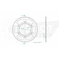 Esjot Rear Sprocket 51T for Honda CRF 450 X  2005-2024